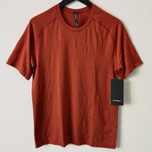 NWT LULULEMON ATRD/AZBR Rust Orange Metal Vent Tech SS 2.0 Shirt Men's XL